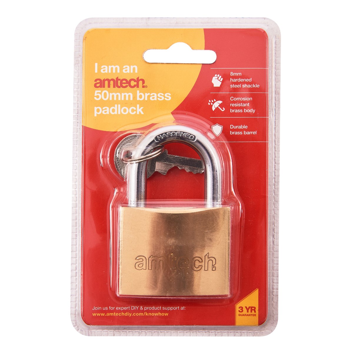 BRASS PADLOCK 50MM | ATKO